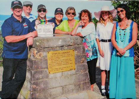 Crew at Staples Lookout (two presenters missing)